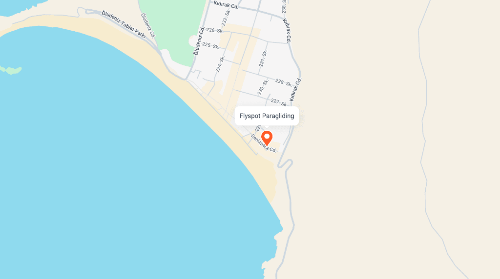 Map Location of Flyspot Paragliding